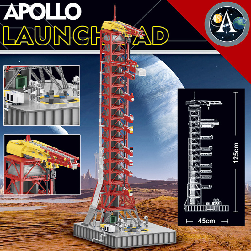 Details about   MOC for NASA Saturn-V Launch Umbilical Tower building blocks bricks Kids Fun Toy 